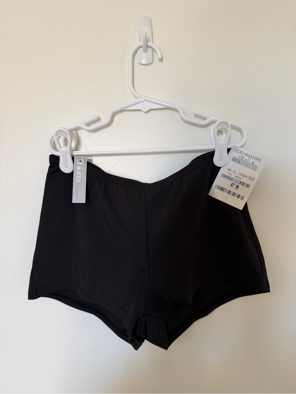 Brand New Black Biatta Intimates Boy Shorts Underwear